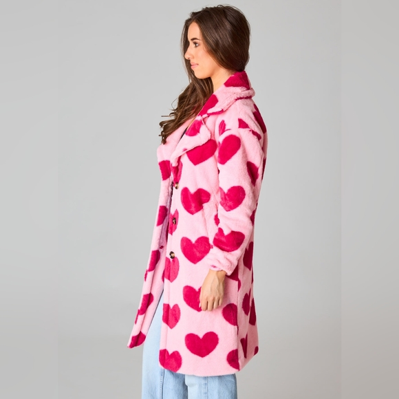 Buddy Love Zoey Oversized Faux Fur Love Coat - Picture 3 of 7